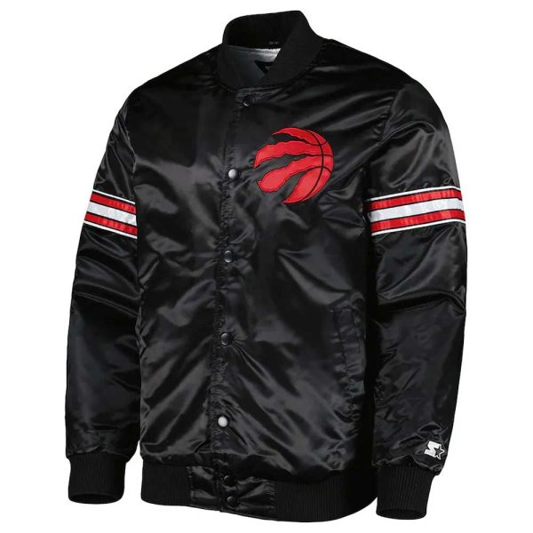 Pick & Roll Toronto Raptors Black Satin Jacket