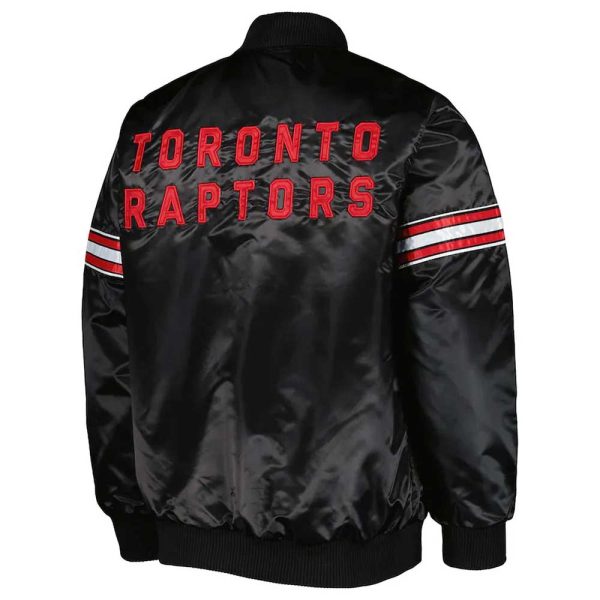 Pick & Roll Toronto Raptors Satin Black Jacket