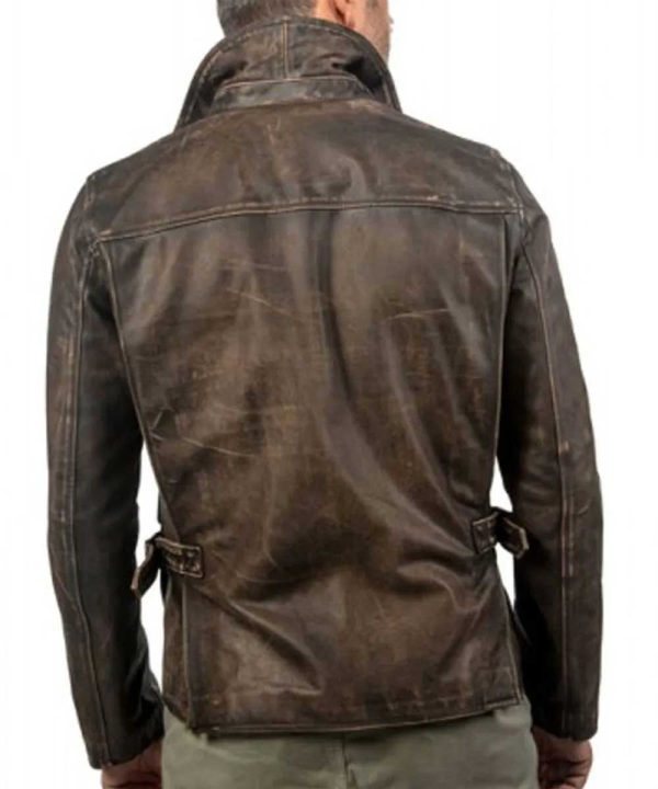 Raiders of The Lost Ark Indiana Jones Vintage Leather Brown Jacket