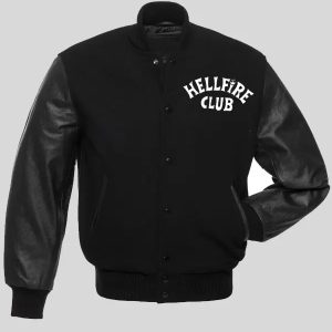 Stranger Things S04 Hellfire Club Varsity Wool Jacket