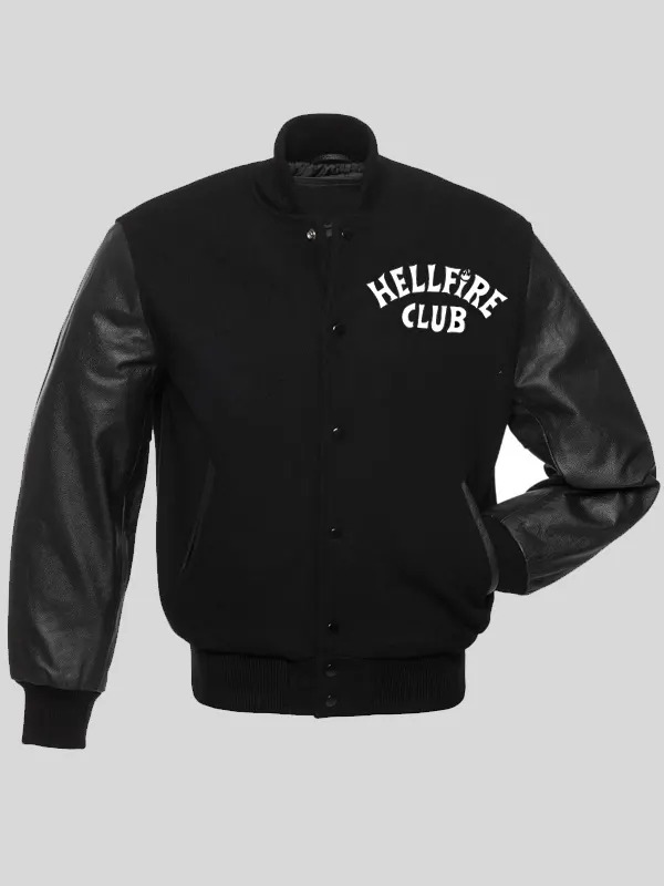Stranger Things S04 Hellfire Club Varsity Wool Jacket