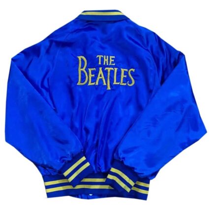 The Beatles 80s Satin Bomber Jacket