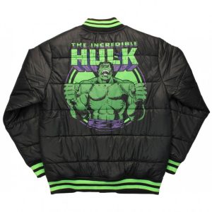 The Incredible Hulk Down Black Puffer Jacket