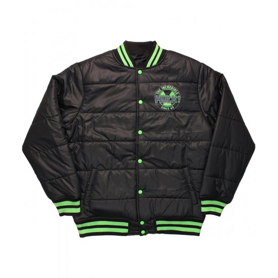 The Incredible Hulk Down Quilted Black Puffer Jacket