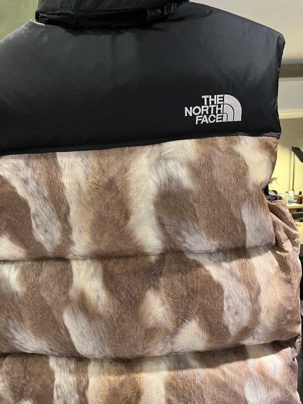 The North Face Fur Print Nuptse Jacket