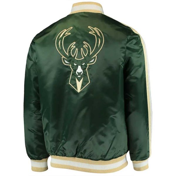 The Offensive Milwaukee Bucks Varsity Satin Jacket