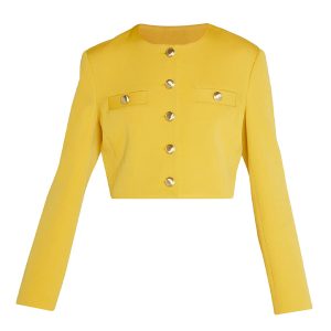 The Watcher 2022 Naomi Watts Wool Yellow Jacket