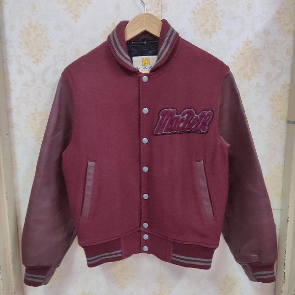 Vintage Varsity Burgandy Jacket