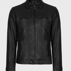 Virgin River Season 4 Dan Brady Leather Black Jacket