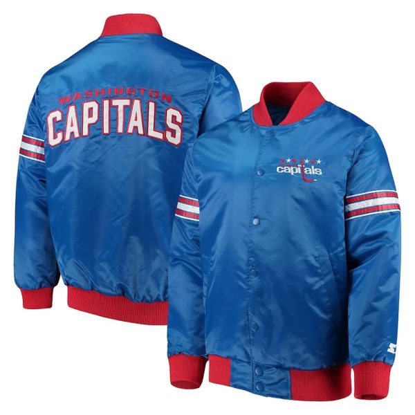 Washington Capitals Draft Pick Satin Royal Blue Jacket