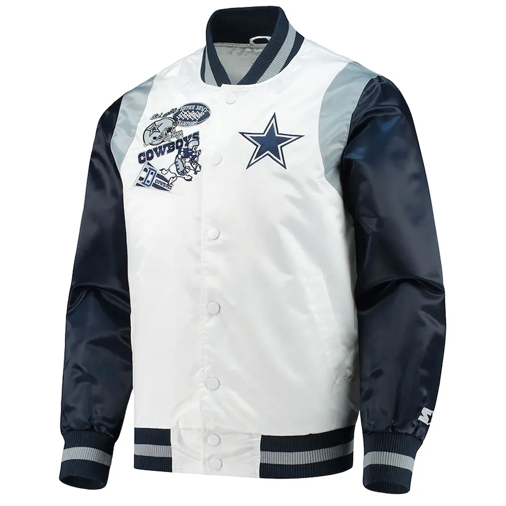 Retro The All-american Dallas Cowboys Satin Jacket - A2 Jackets