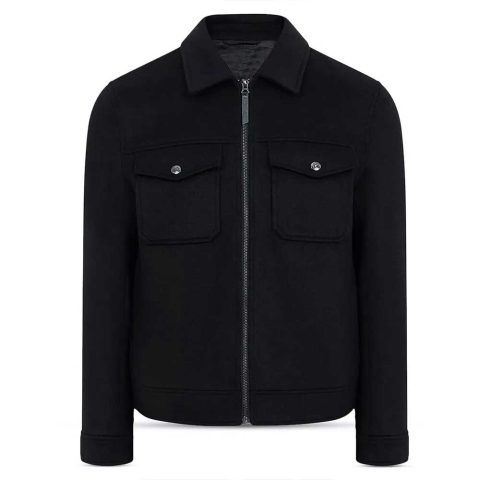 Wilmer Valderrama NCIS S20 Black Wool Jacket