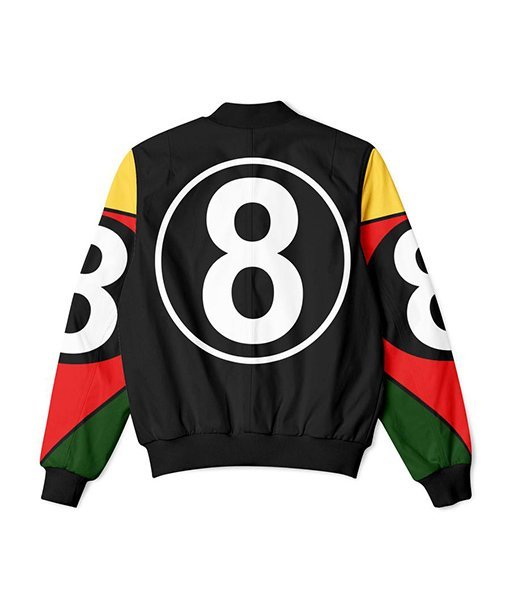 8 Ball 90s Black Polyester Jacket
