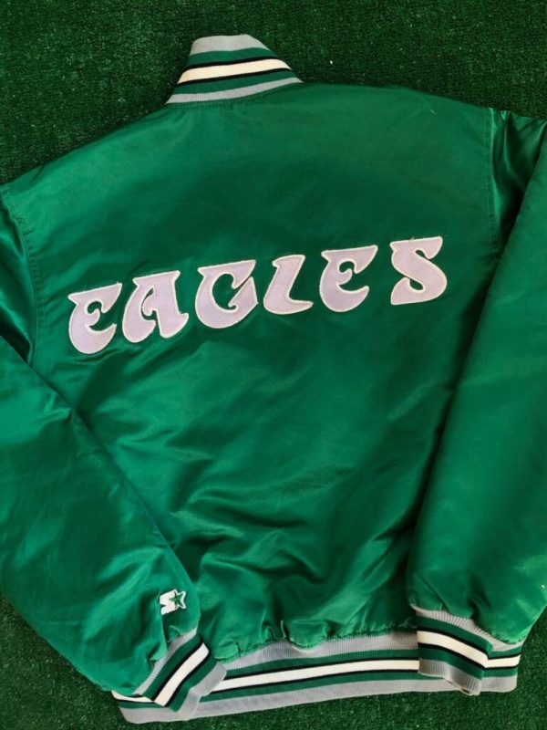 90’s Eagles Starter Satin Jacket