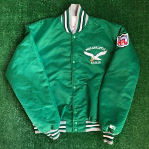 90’s Philadelphia Eagles Starter Satin NFL Bomber Jacket