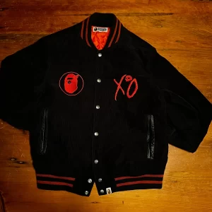 BAPE x XO Varsity Jacket Black