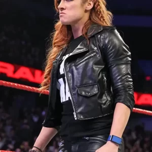 Becky Lynch Biker Real Leather Jacket