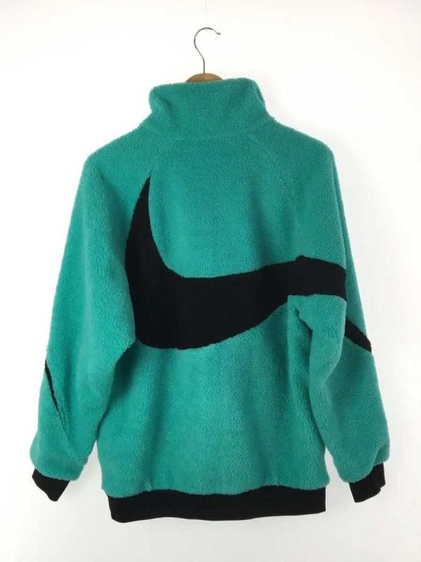 Big Swoosh Reversible Fleece Turquoise Jackets