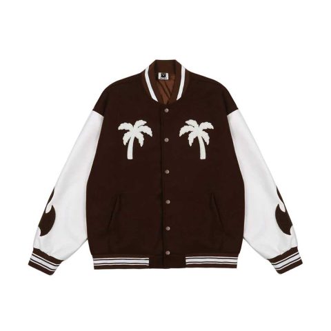 Brown Varsity Wool Jacket