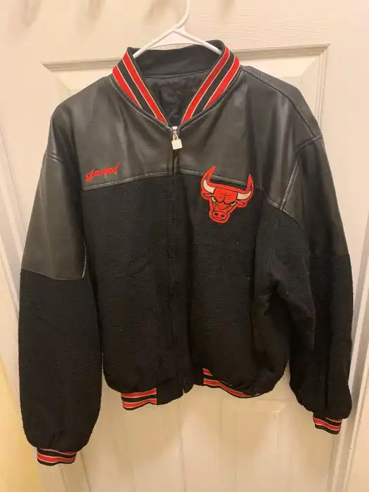Chicago Bulls Varsity Black Jacket