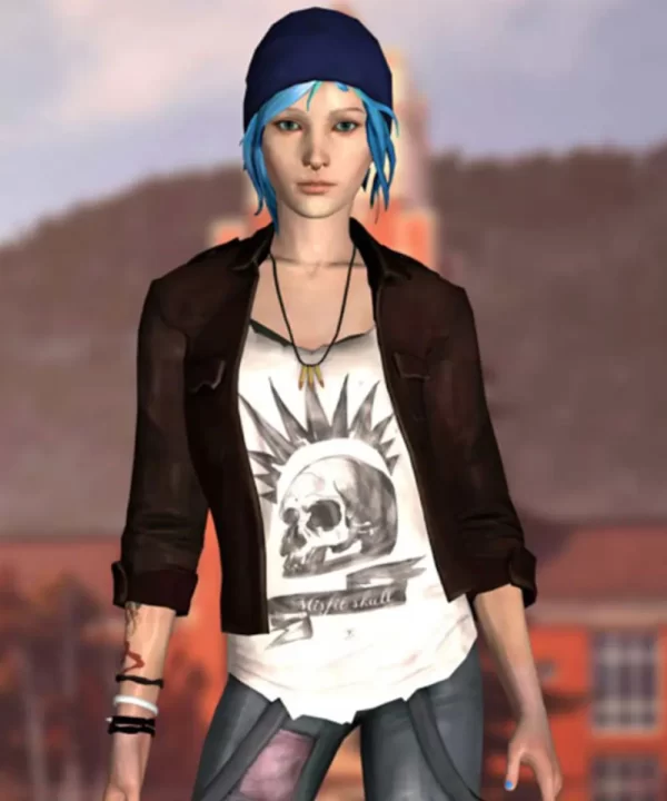 Chloe Price Cropped Leather Jacket