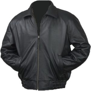 Claude GTA Bomber Black Leather Jacket