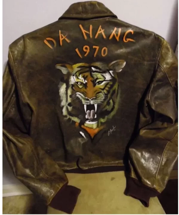 Dwight Schultz The A-Team Da Nang 1970 Genuine Leather Jacket