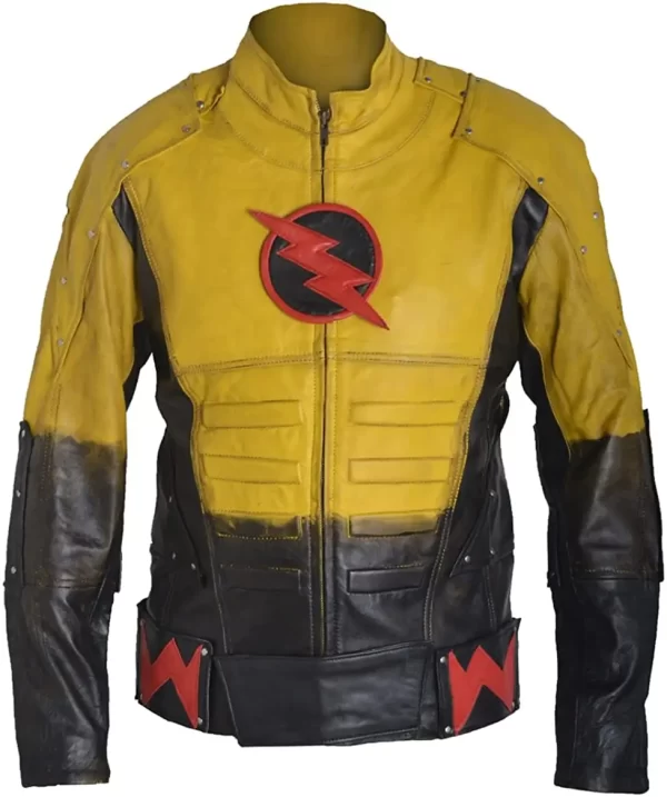 Flash Barry Allen Yellow Real Leather Jacket
