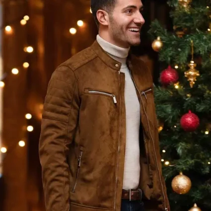 Garrett Marcantal 12 Dates Of Christmas Suede Leather Jacket