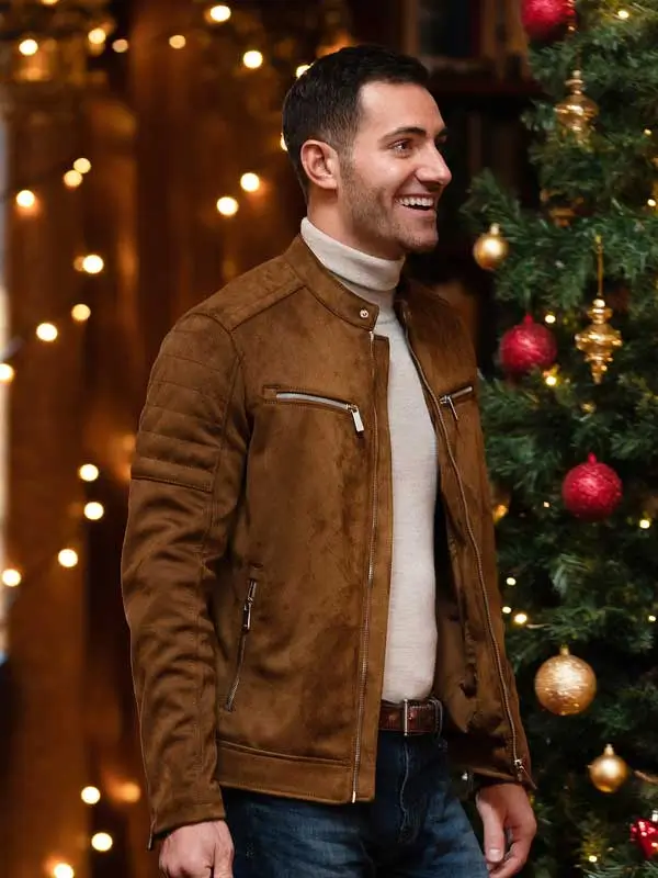 Garrett Marcantal 12 Dates Of Christmas Suede Leather Jacket