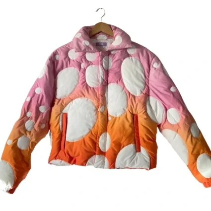 Justin Bieber Peaches 2021 Puffer Pink Jacket