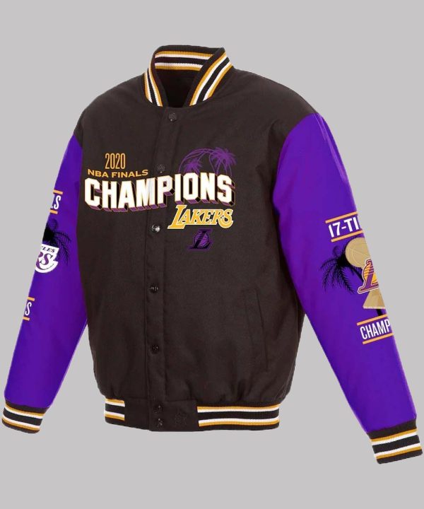 Los Angeles Lakers 17x Fleece Varsity Jacket