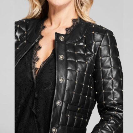 Mary Hamilton Batwoman Quilted Real Leather Jacket