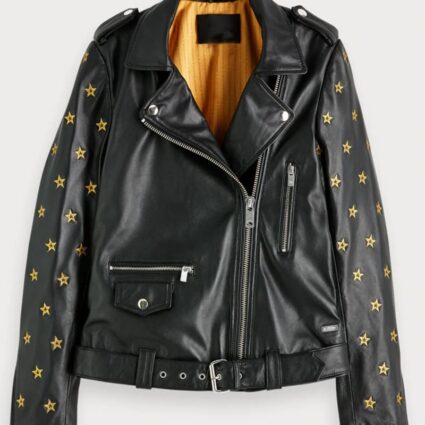 Mary Hamilton Batwoman Star Leather Jacket
