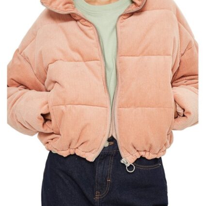 Mass Leeza Midnight Puffer Pink Jacket