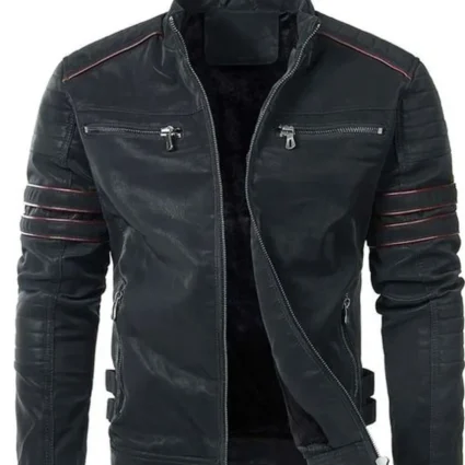 Men’s Pegasus Biker Genuine Leather Jacket
