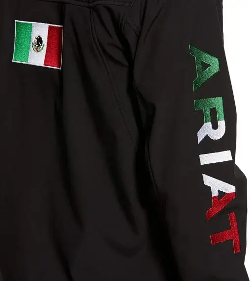 Mexico Flag Ariat Black Jacket