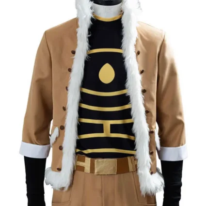 My Hero Academia Hawks Brown Cotton Shearling Jacket