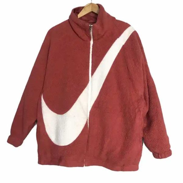 Nike Big Swoosh Reversible Fleece Red Jacket