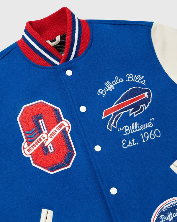 OVO x NFL Buffalo Bills Varsity Jacket