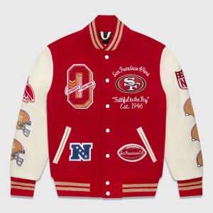 OVO x NFL Dallas Cowboys Red Varsity Jacket