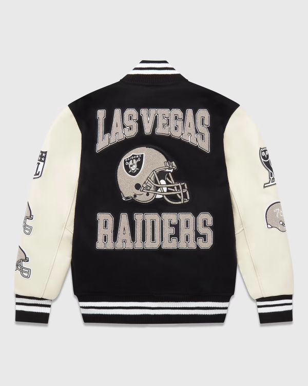 OVO x NFL Raiders Varsity Jacket