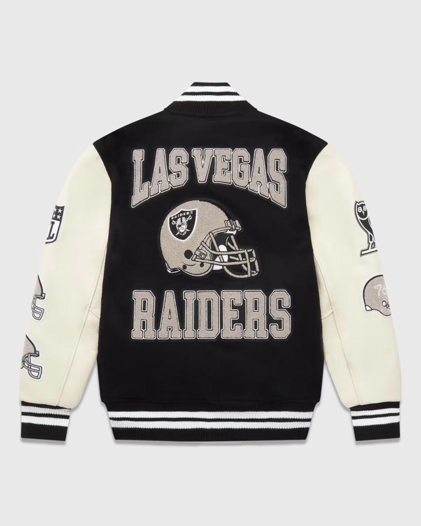 Ovo X Nfl Las Vegas Raiders Varsity Jacket A Jackets