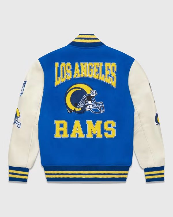 OVO x NFL Los Angeles Rams Varsity Blue Jacket