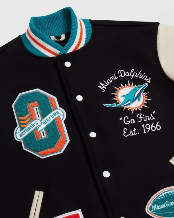 OVO x NFL Miami Dolphins Varsity Jacket
