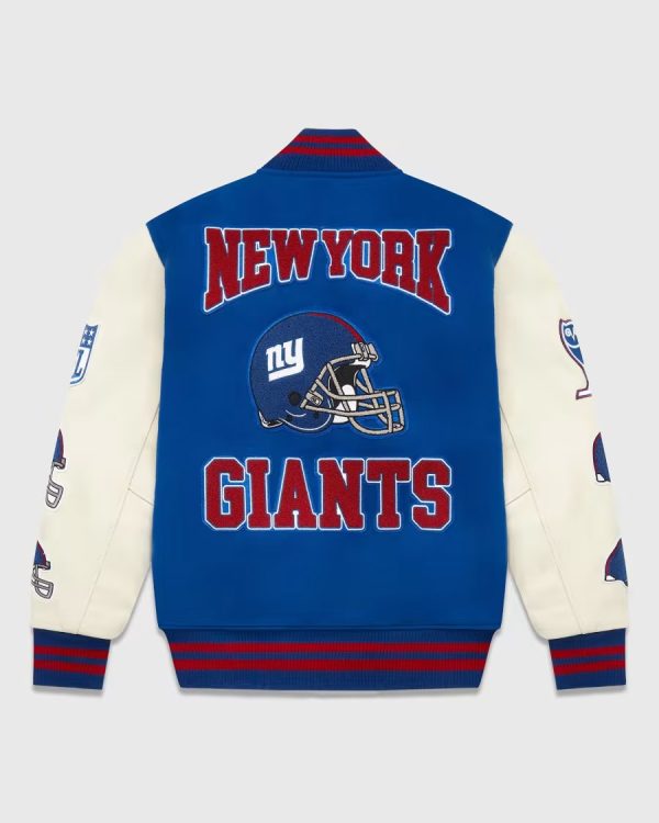 OVO x NFL New York Giants Varsity Blue Jacket