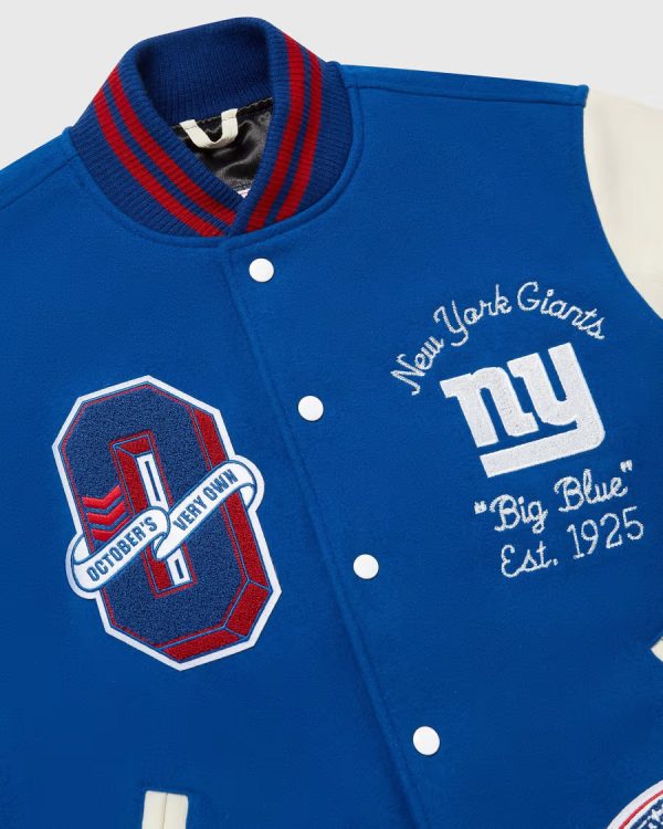 OVO x NFL New York Giants Varsity Jacket