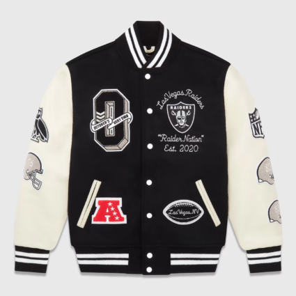 OVO x NFL Raiders Varsity Jacket