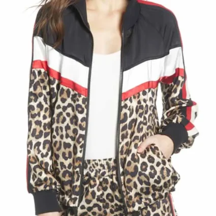 Shameless Shanola Hampton Cheetah Satin Jacket