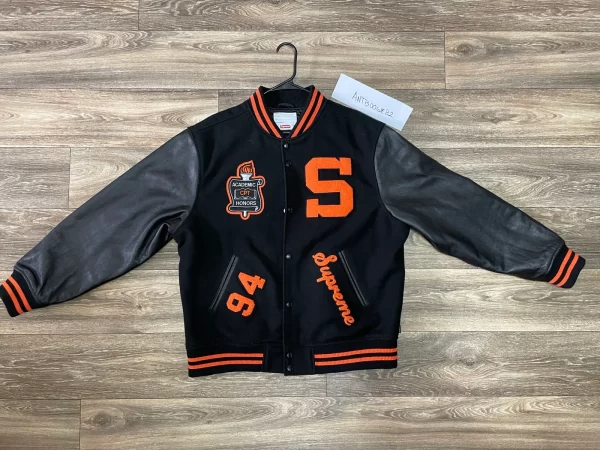 Supreme Team Varsity Black Jacket